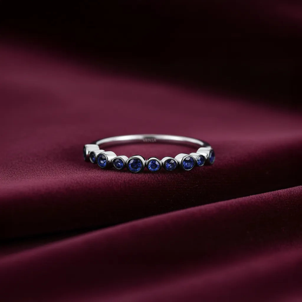 0,28 Karat Safir Yüzük, F Renk SI - Venta Jewelry
