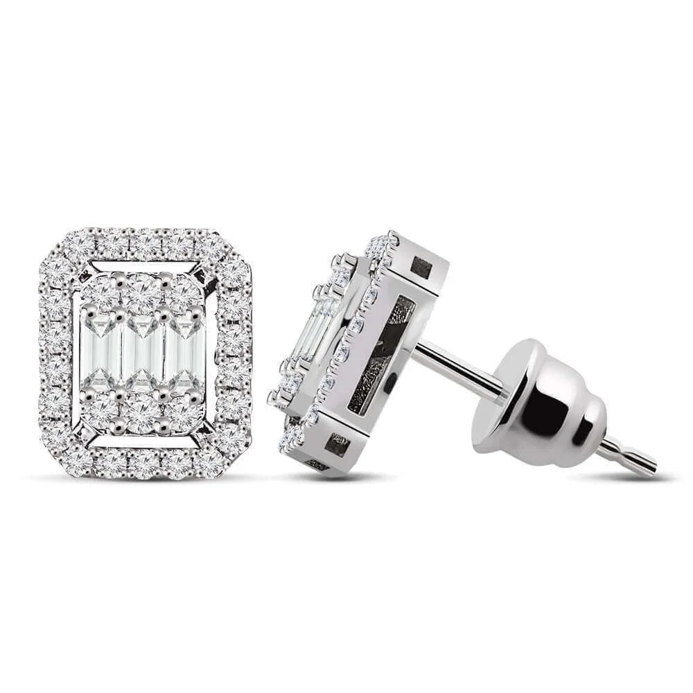 0,30 Karat Baget Pırlanta Küpe "İLMA" - Venta Jewelry
