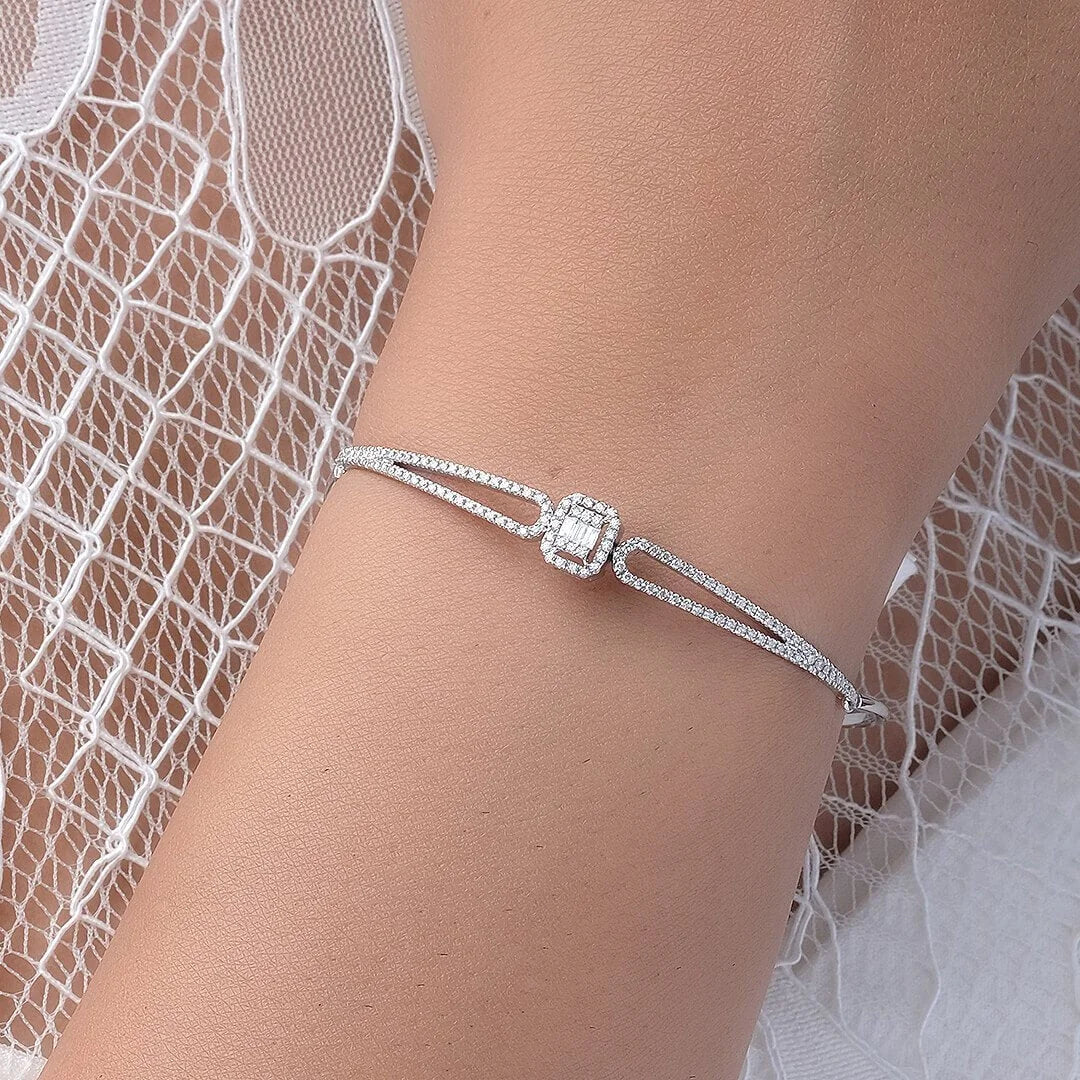 0,33 Karat Baget Pırlanta Bileklik - Venta Jewelry