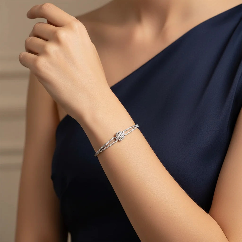 0,33 Karat Baget Pırlanta Bileklik - Venta Jewelry