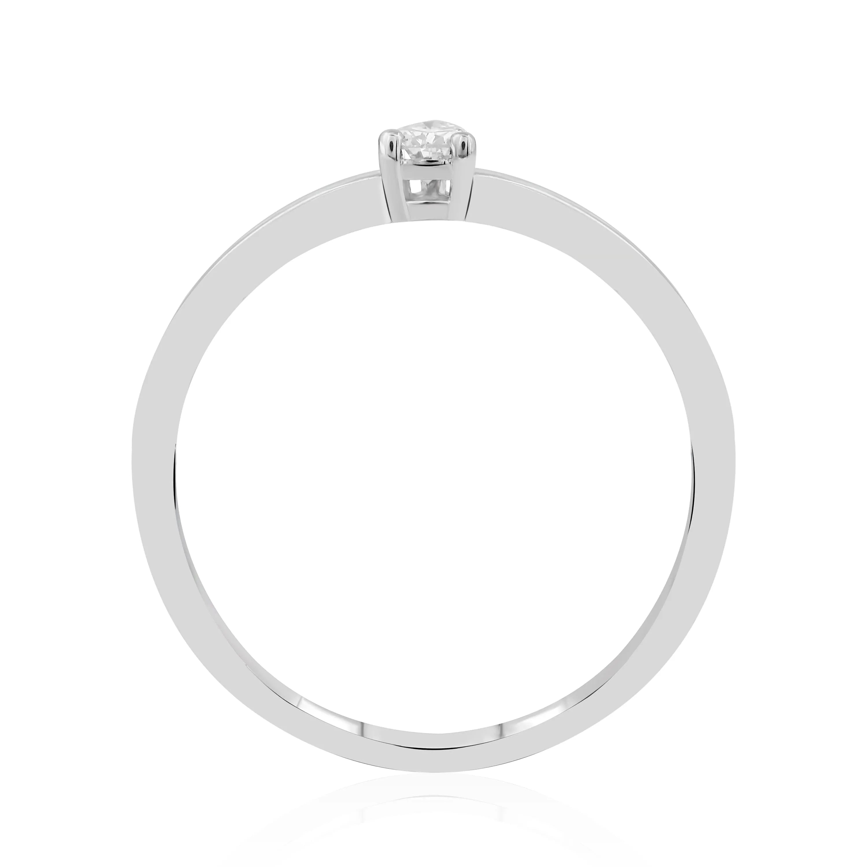 0,33 Karat F Renk Fantazi Tektaş Pırlanta Yüzük, F Renk SI - Venta Jewelry