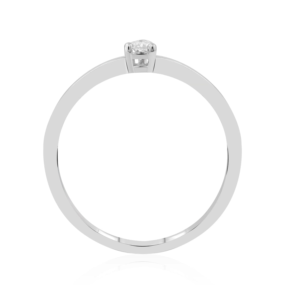 0,33 Karat F Renk Fantazi Tektaş Pırlanta Yüzük, F Renk SI - Venta Jewelry
