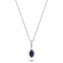 0,33 Karat Pırlantalı Safir Kolye - Venta Jewelry