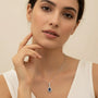 0,33 Karat Pırlantalı Safir Kolye - Venta Jewelry