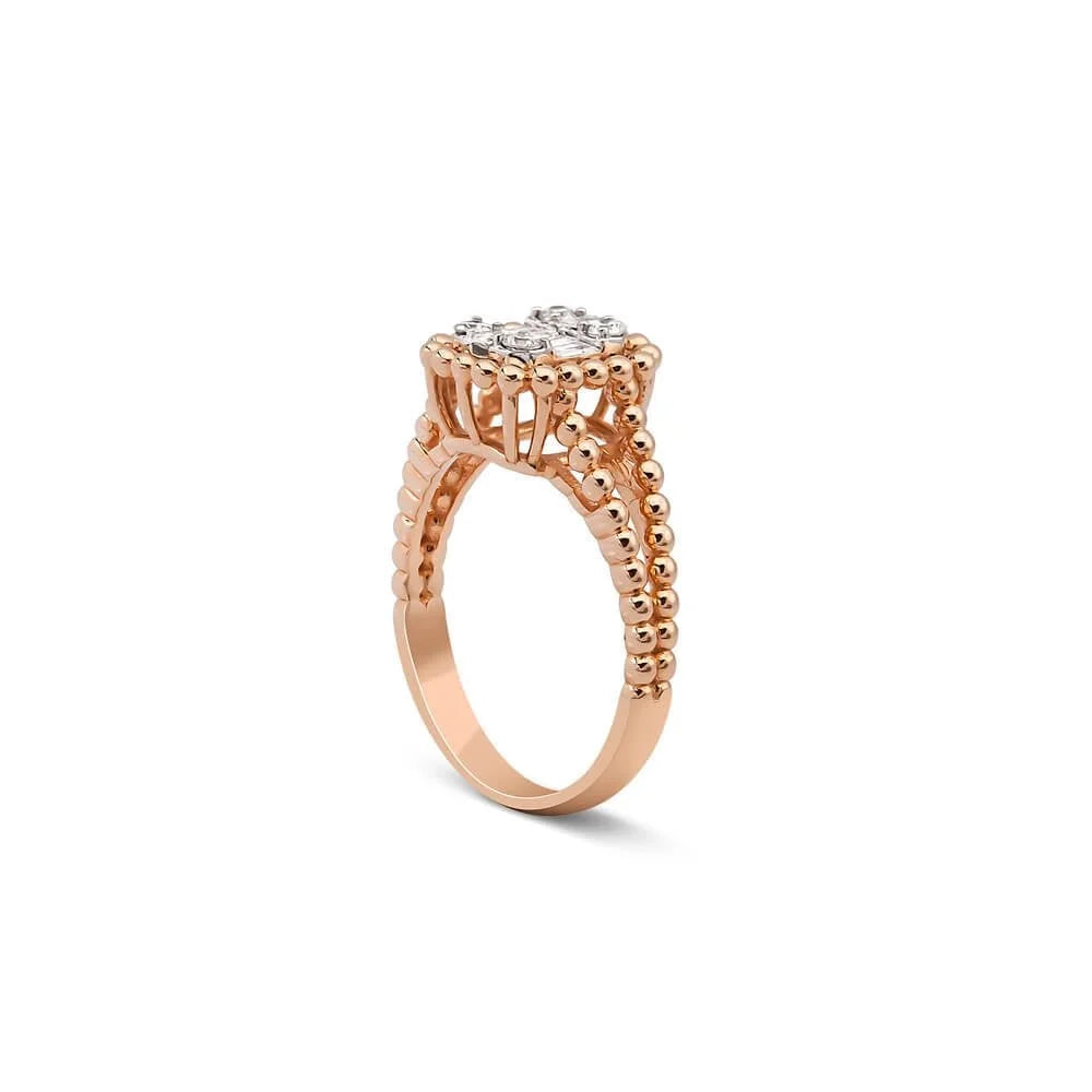 0,35 Karat Baget Pırlanta Yüzük "Çiler" - Venta Jewelry