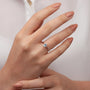 0,35 Karat Pırlantalı Blue Topaz Yüzük - Venta Jewelry