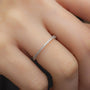 0,35 Karat Yarımtur Pırlanta Yüzük "Şiar" - Venta Jewelry