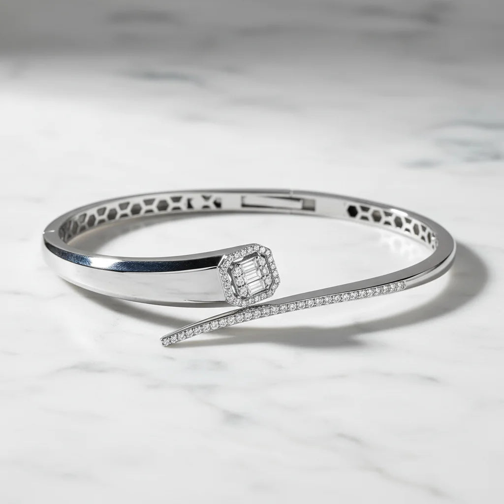 0,37 Karat Baget Pırlanta Bilezik "Lina" - Venta Jewelry