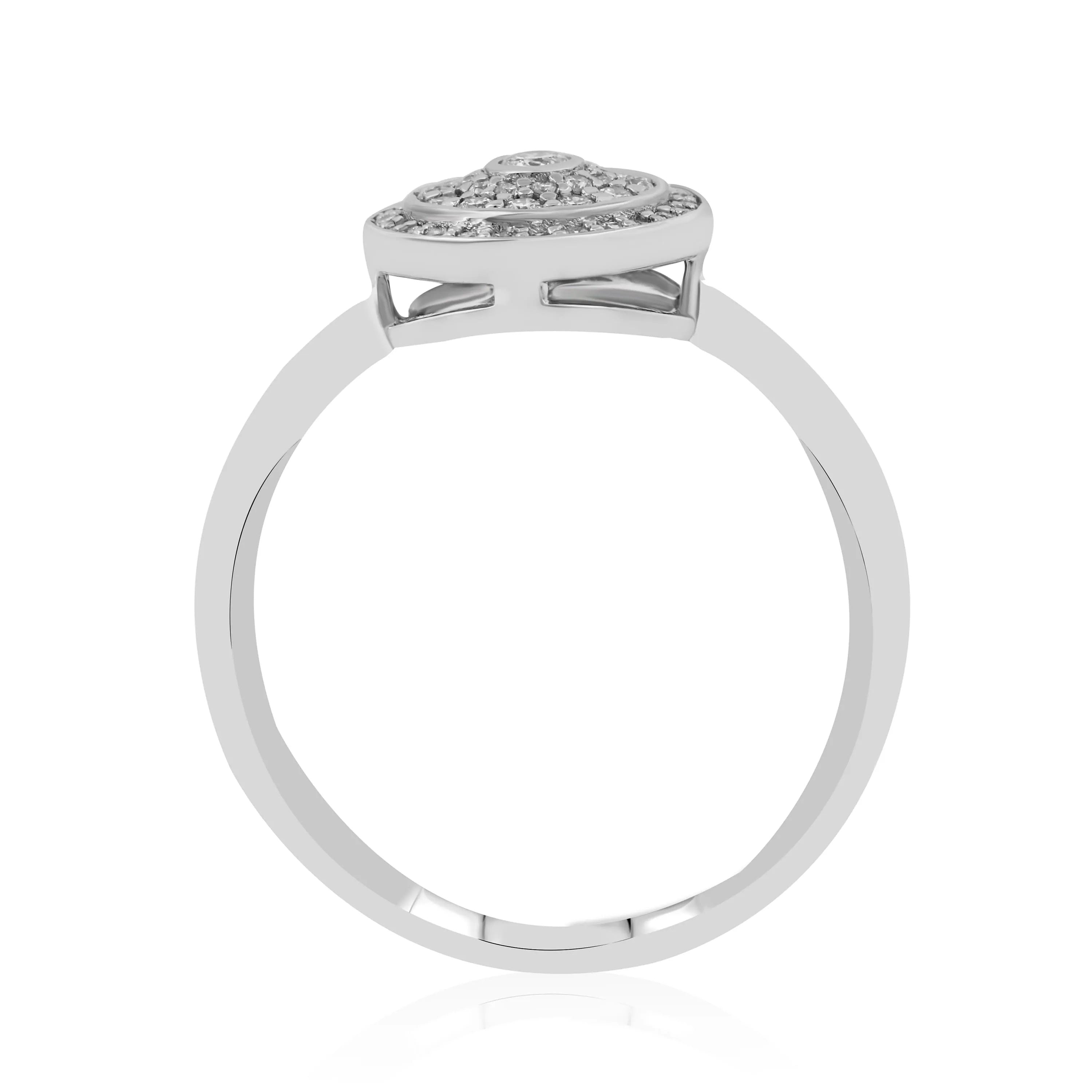 0,39 Karat F Renk Tasarım Pırlanta Yüzük, F Renk SI - Venta Jewelry