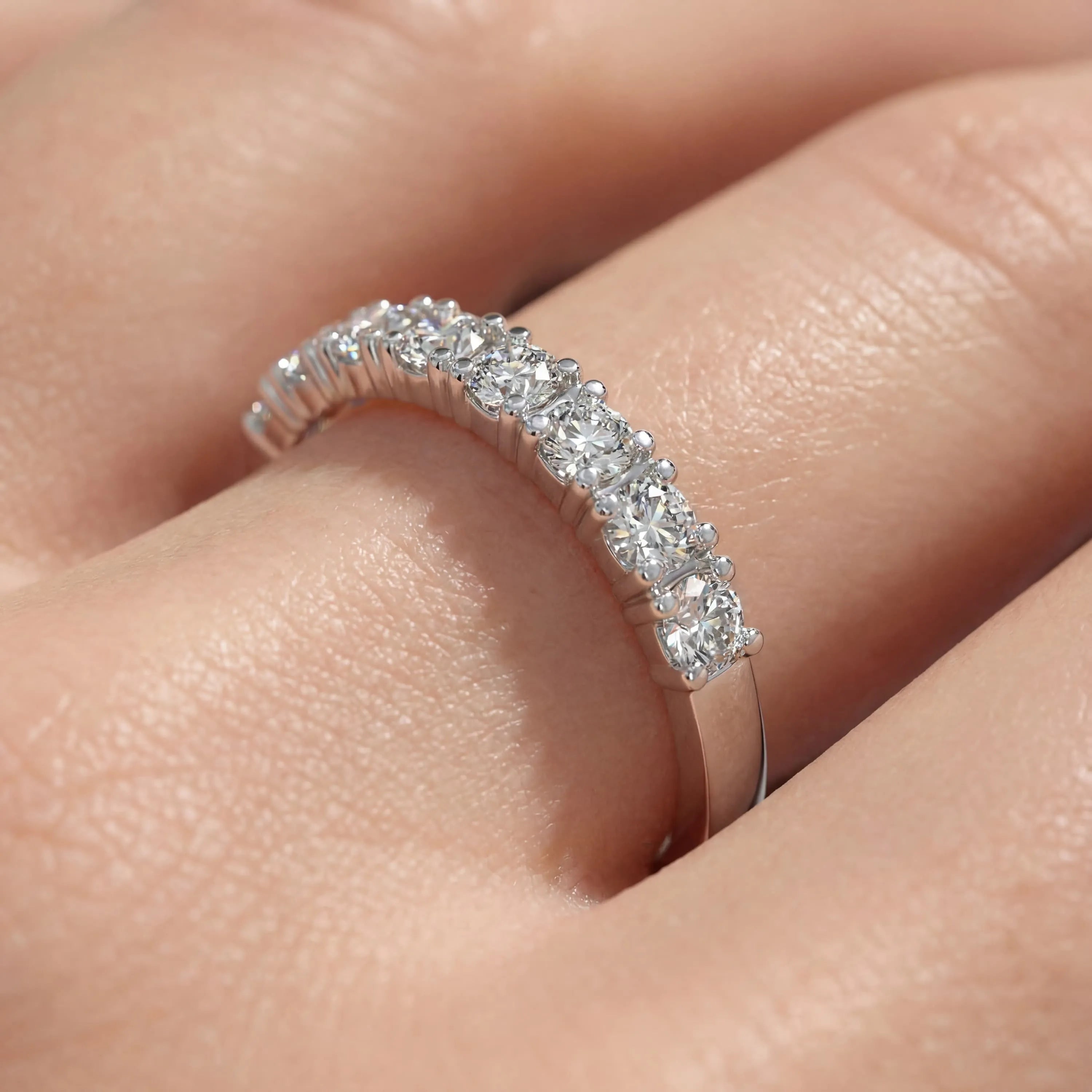 0,40 Karat F Renk Yarımtur Pırlanta Yüzük, F Renk SI - Venta Jewelry