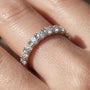 0,40 Karat F Renk Yarımtur Pırlanta Yüzük, F Renk SI - Venta Jewelry