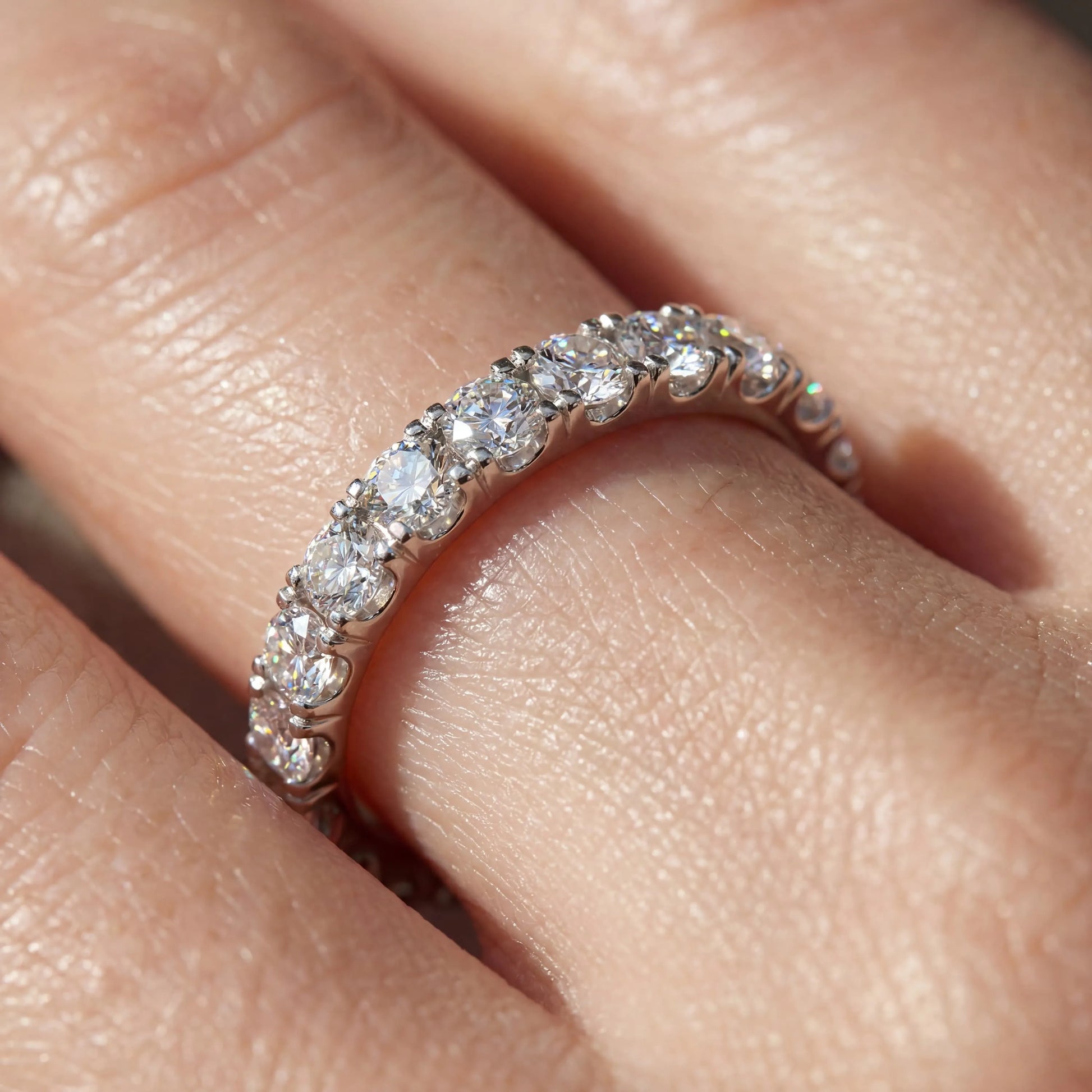 0,40 Karat F Renk Yarımtur Pırlanta Yüzük, F Renk SI - Venta Jewelry
