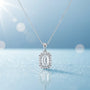 0,41 Karat Zümrüt Kesim Pırlanta Kolye "Leda" - Venta Jewelry