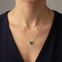 0,45 Karat Pırlantalı Zümrüt Kolye - Venta Jewelry