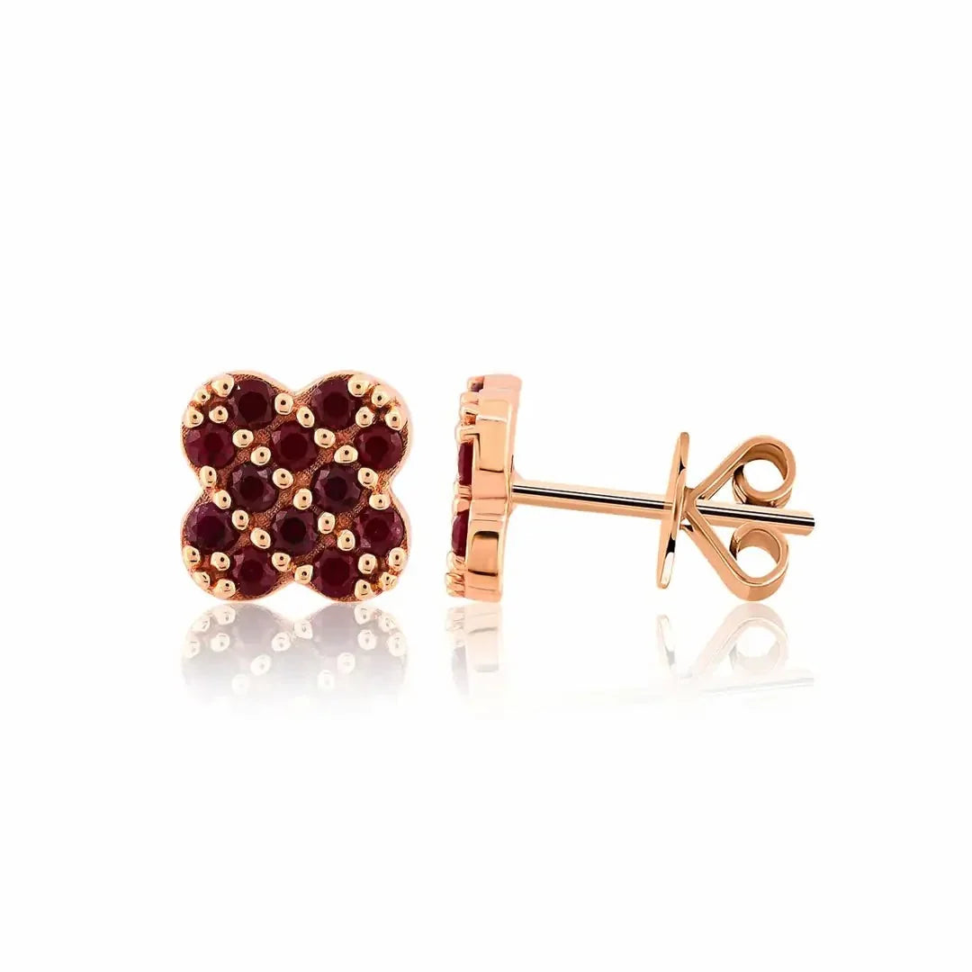 0,46 Karat Yakut Küpe "Elvin" - Venta Jewelry