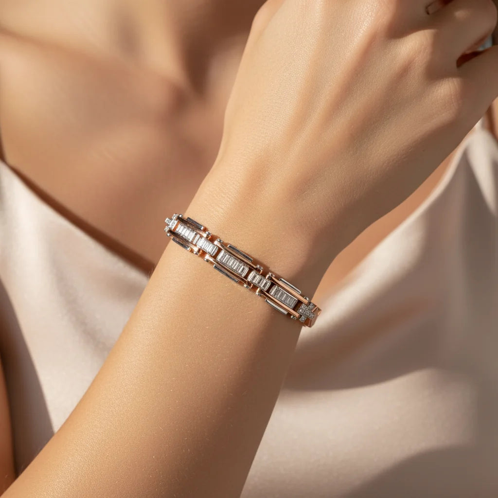 0,50 Karat Tasarım Pırlanta Bileklik - Venta Jewelry