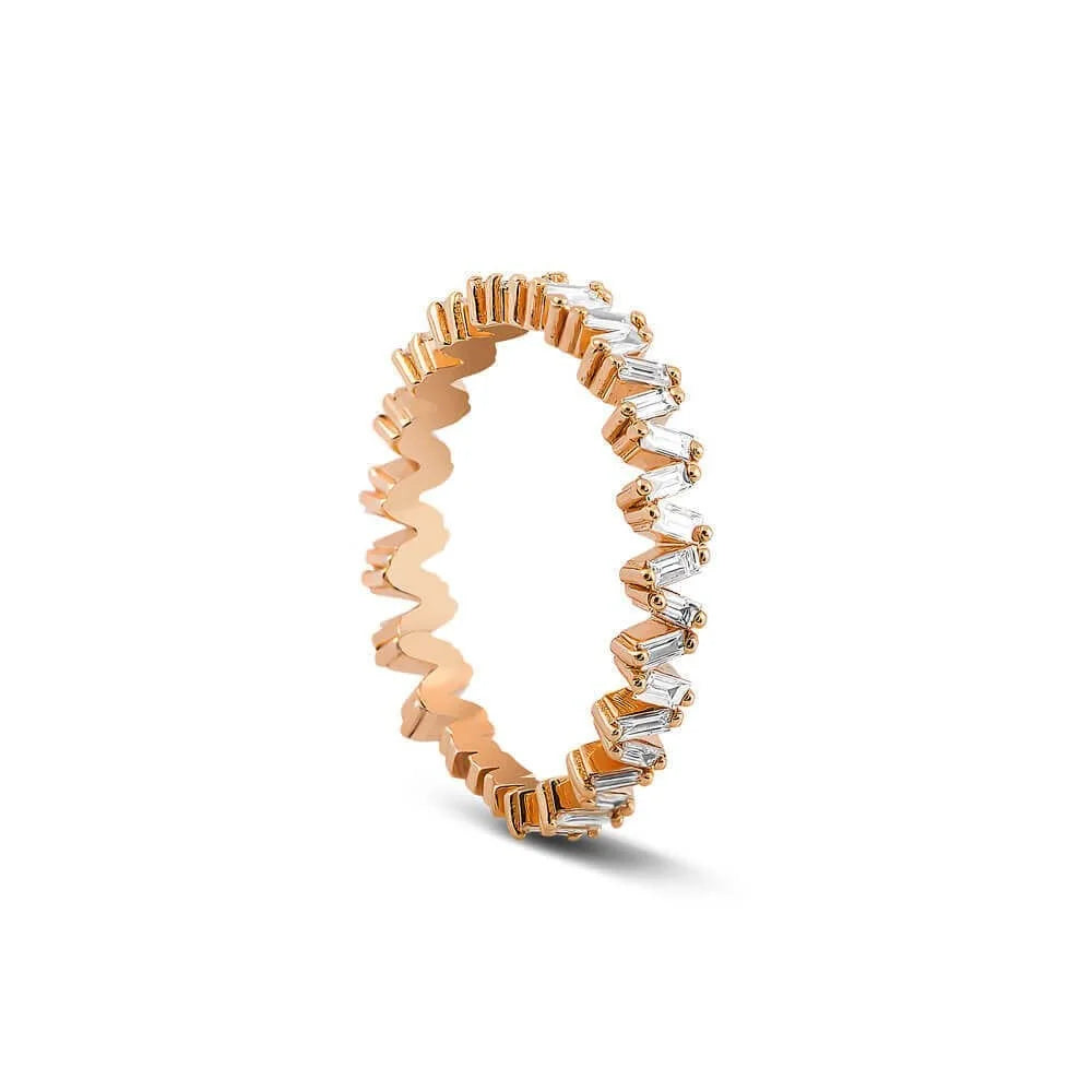 0,56 Karat Baget Pırlanta Yüzük "Mon Cherry" - Venta Jewelry