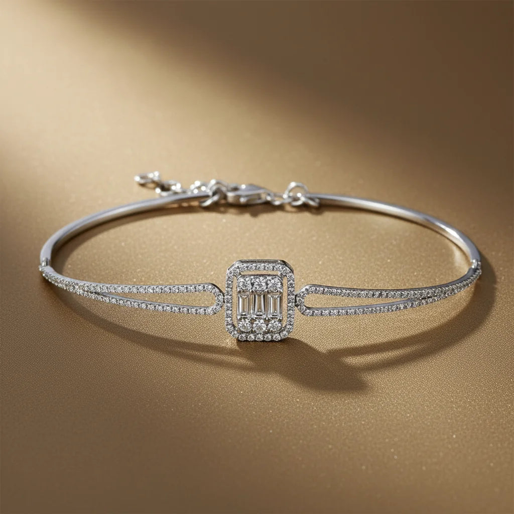 0,60 Karat Baget Pırlanta Bileklik - Venta Jewelry