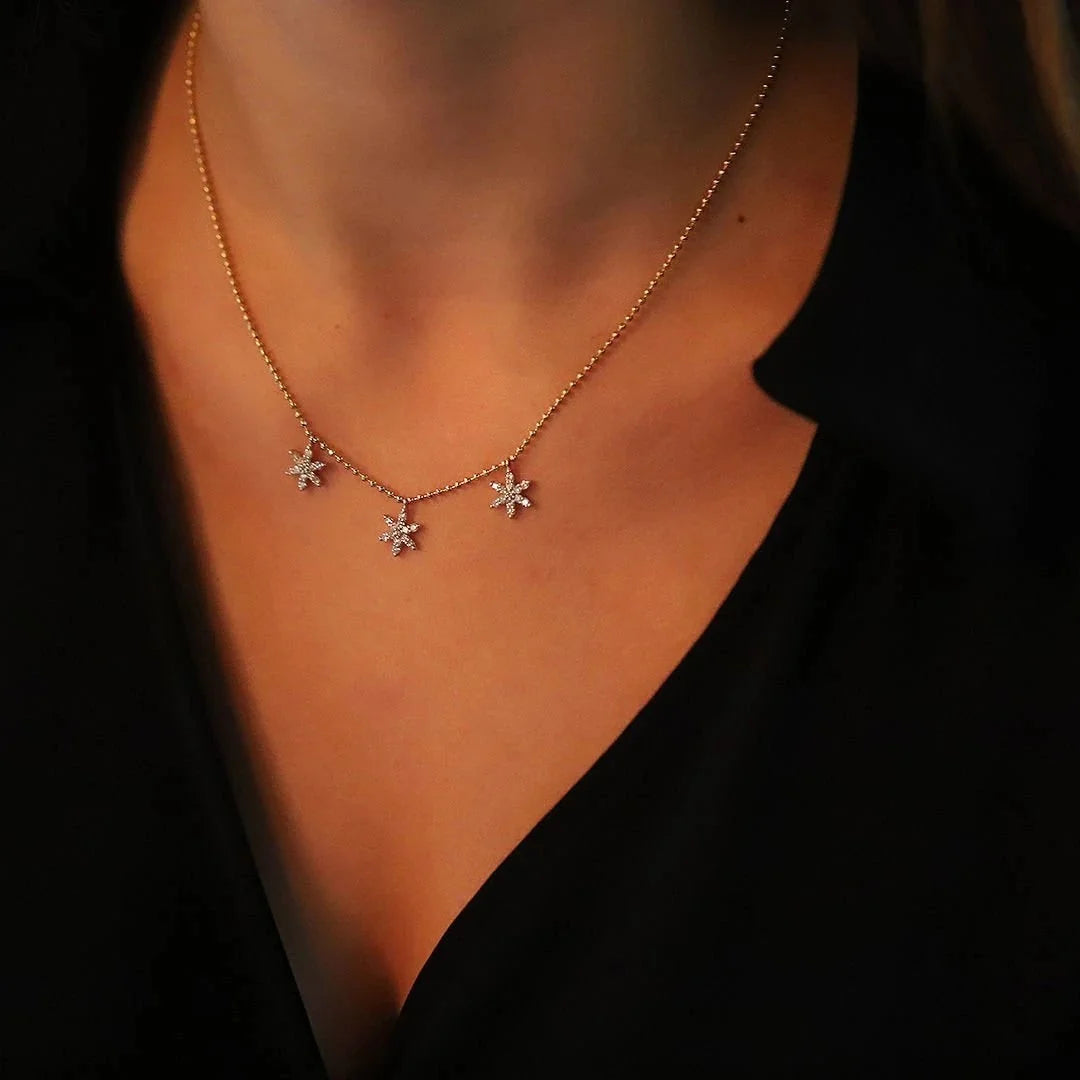 0,60 Karat Tasarım Pırlanta Kolye "Yıldız" - Venta Jewelry