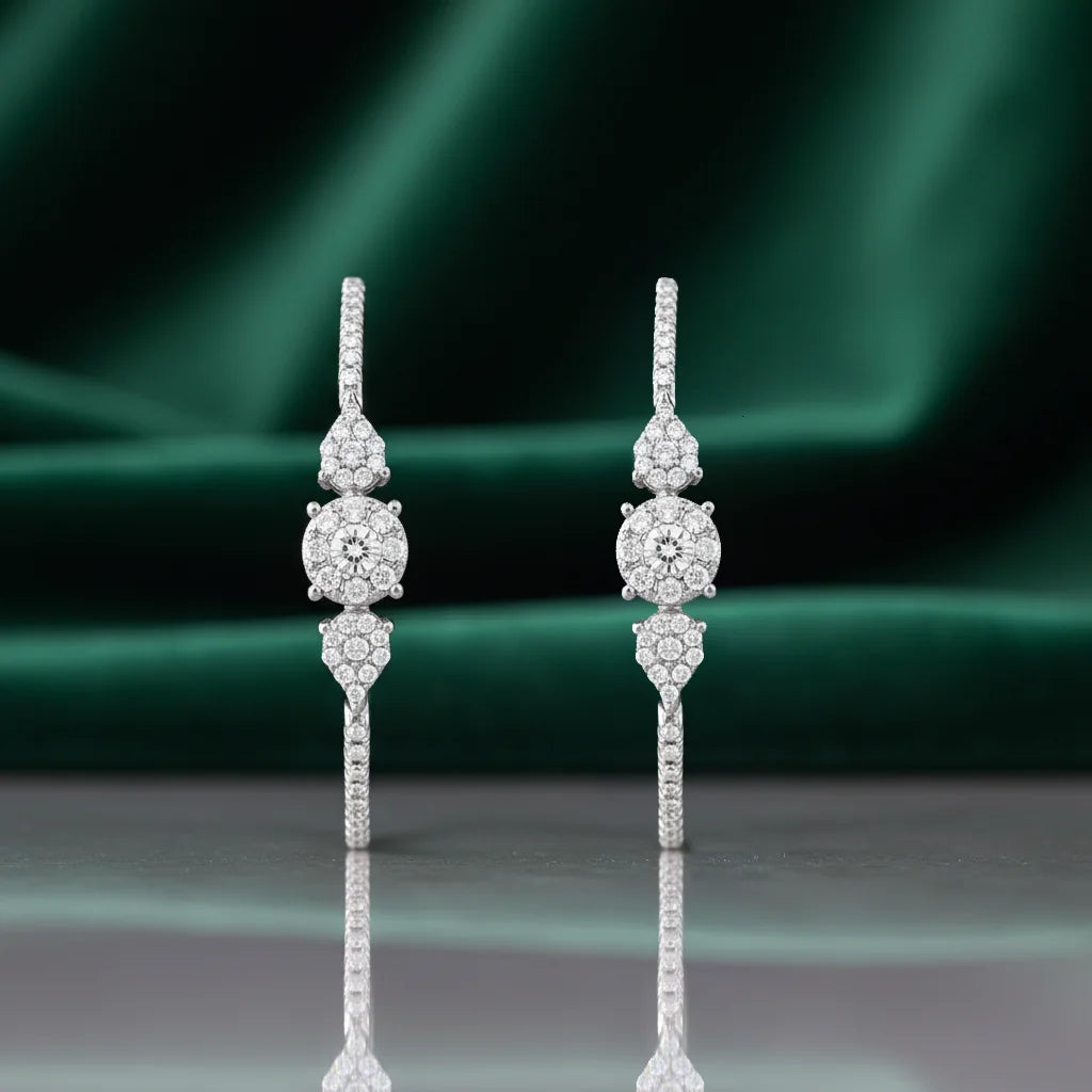 0,62 Karat Pırlanta Halka Küpe - Venta Jewelry