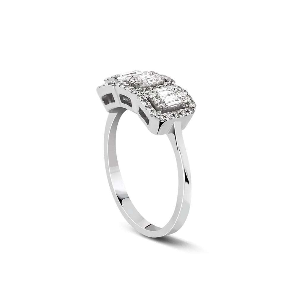 0,64 Karat Baget Pırlanta Yüzük "Füruzan" - Venta Jewelry