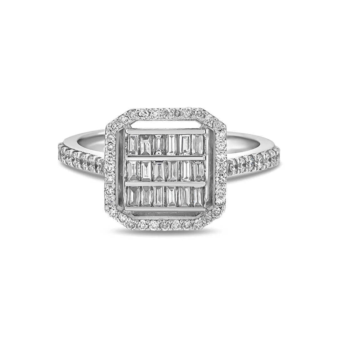 0,65 Karat Baget Pırlanta Yüzük - Venta Jewelry