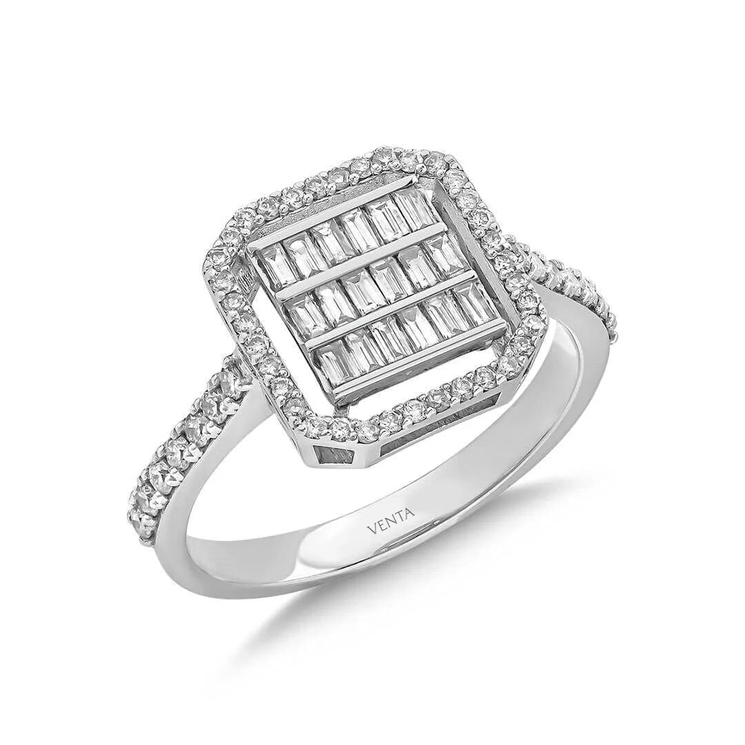 0,65 Karat Baget Pırlanta Yüzük - Venta Jewelry