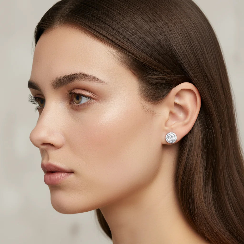 0,65 Karat Coronet Pırlanta Küpe "Mond" - Venta Jewelry