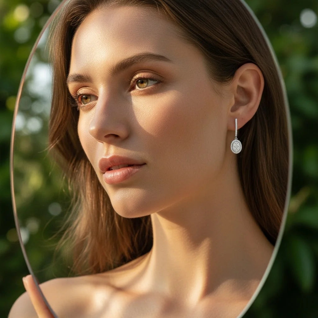 0,66 Karat Coronet Pırlanta Küpe - Venta Jewelry