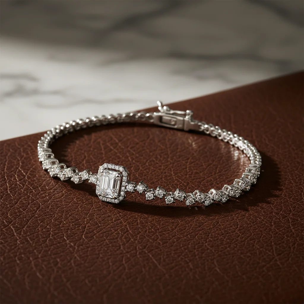 0,67 Karat Baget Pırlanta Bileklik - Venta Jewelry