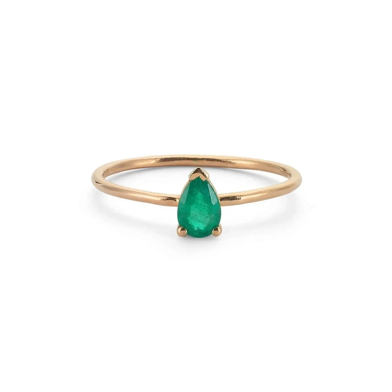 0,67 Karat Zümrüt Damla Yüzük - Venta Jewelry