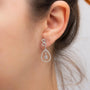 0,70 Karat Pırlanta Küpe, F Renk SI - Venta Jewelry