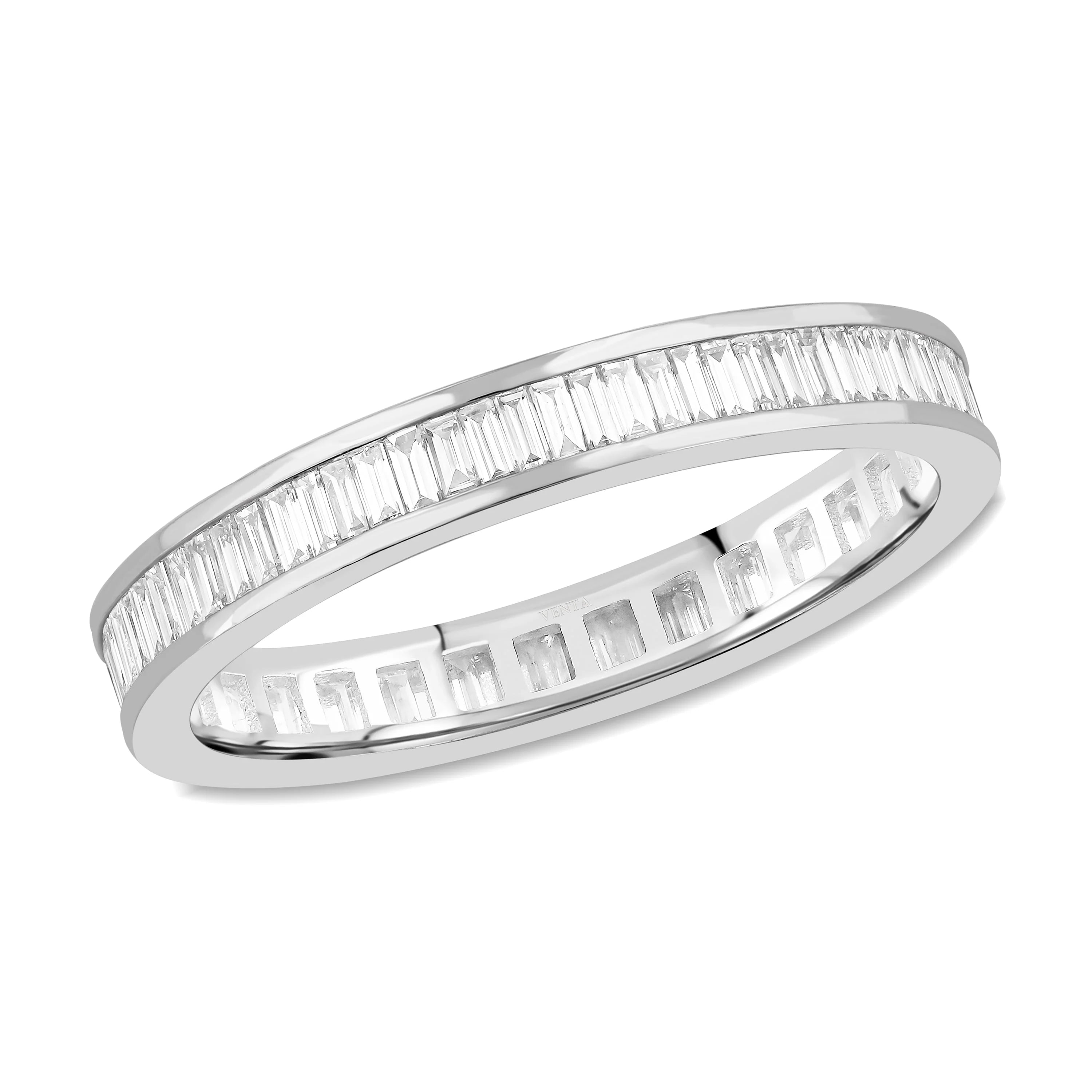 0,70 Karat Tasarım Baget Pırlanta Yüzük - Venta Jewelry