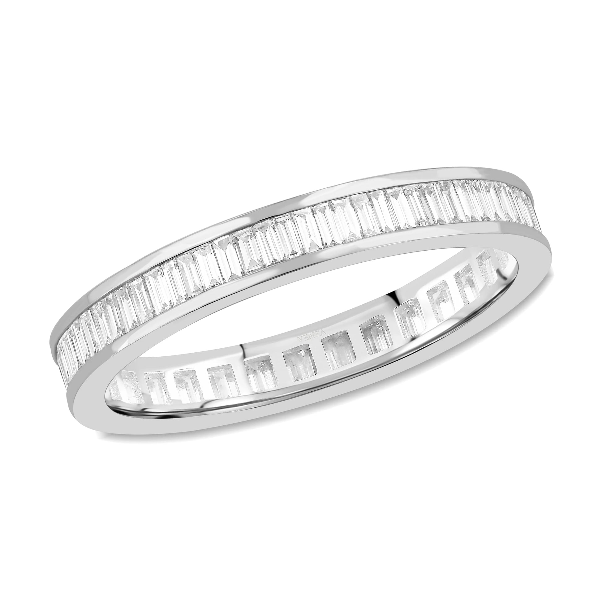 0,70 Karat Tasarım Baget Pırlanta Yüzük - Venta Jewelry
