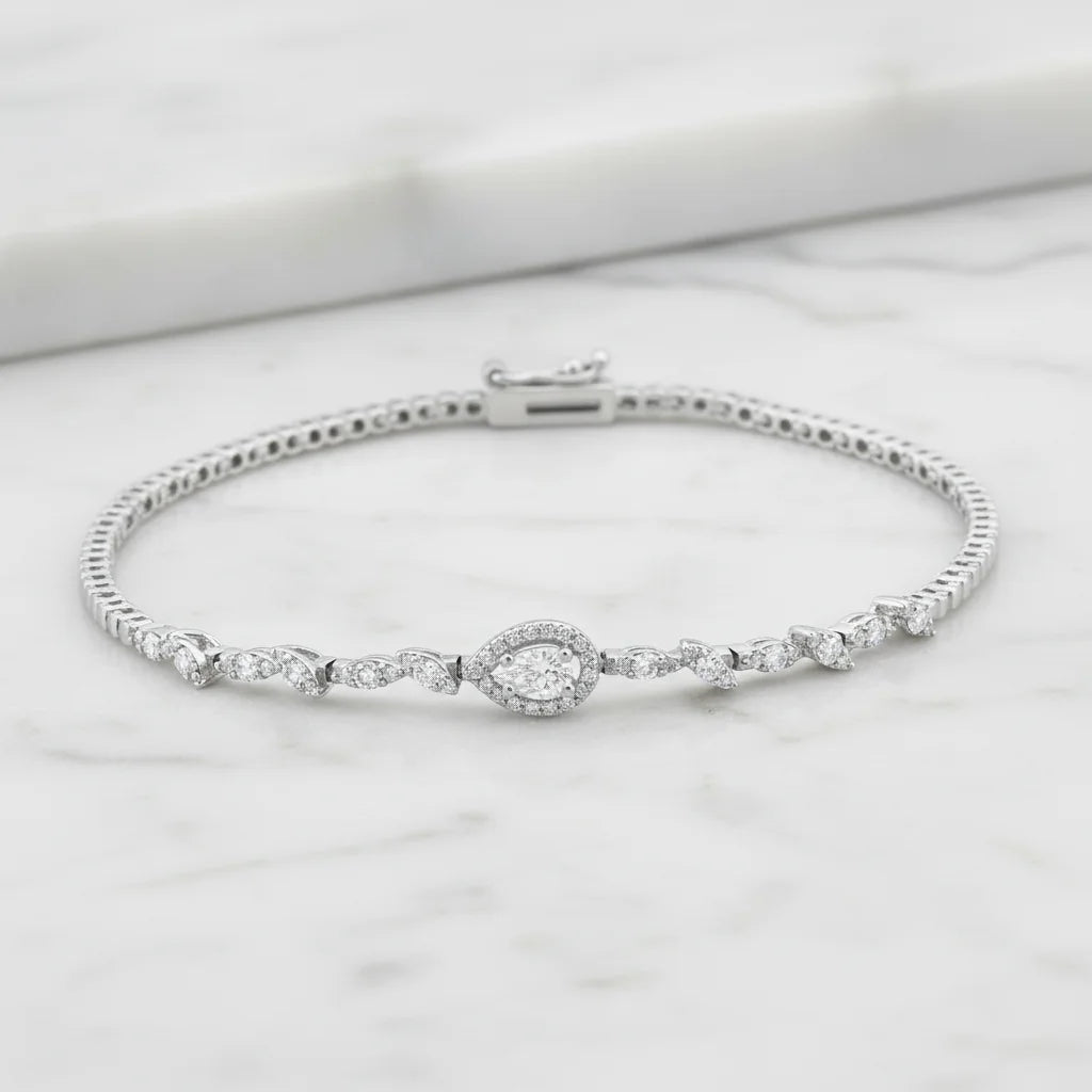 0,70 Karat Tasarım Pırlanta Bileklik - Venta Jewelry