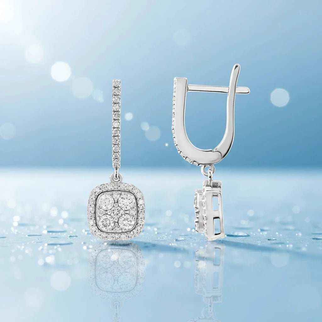 0,71 Karat Coronet Pırlanta Küpe - Venta Jewelry