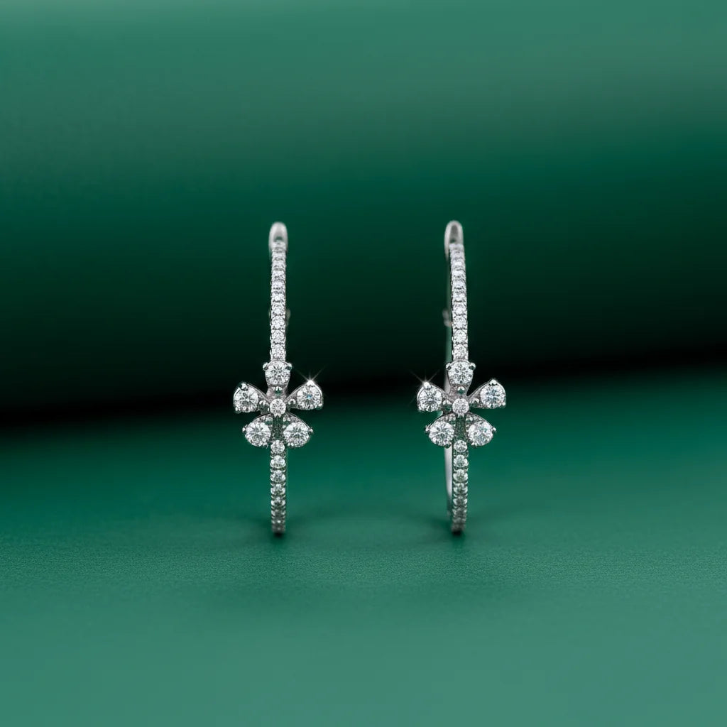 0,73 Karat Pırlanta Halka Küpe - Venta Jewelry