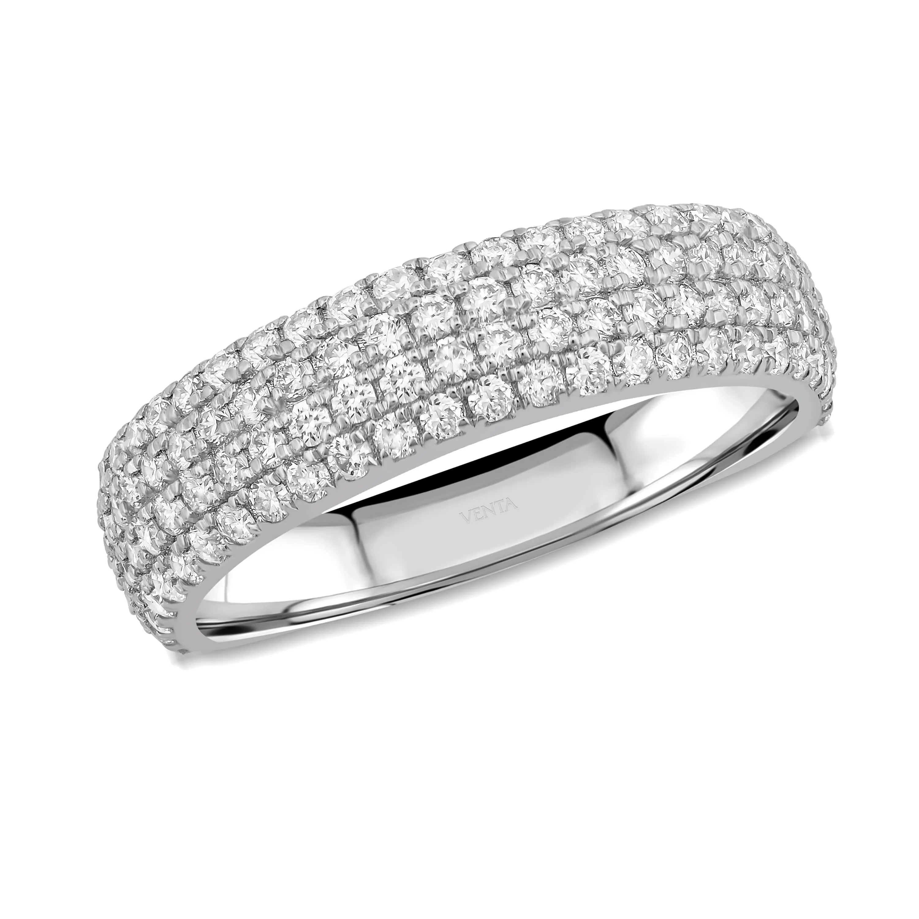 0,75 Karat  F Renk Yarımtur Pırlanta Yüzük - Venta Jewelry