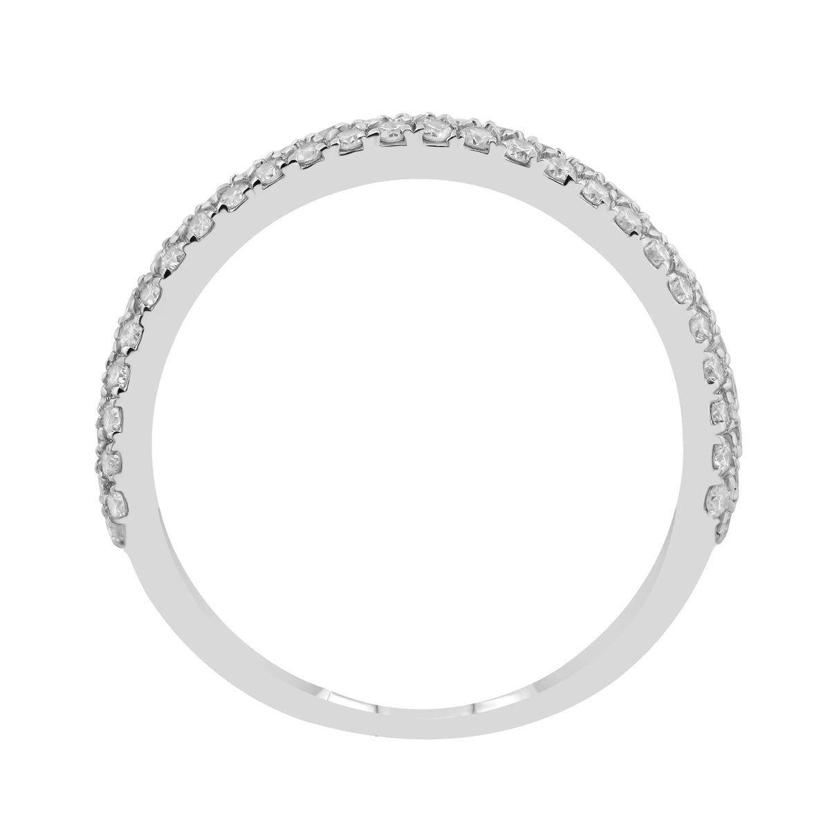 0,75 Karat F Renk Yarımtur Pırlanta Yüzük, F Renk SI - Venta Jewelry
