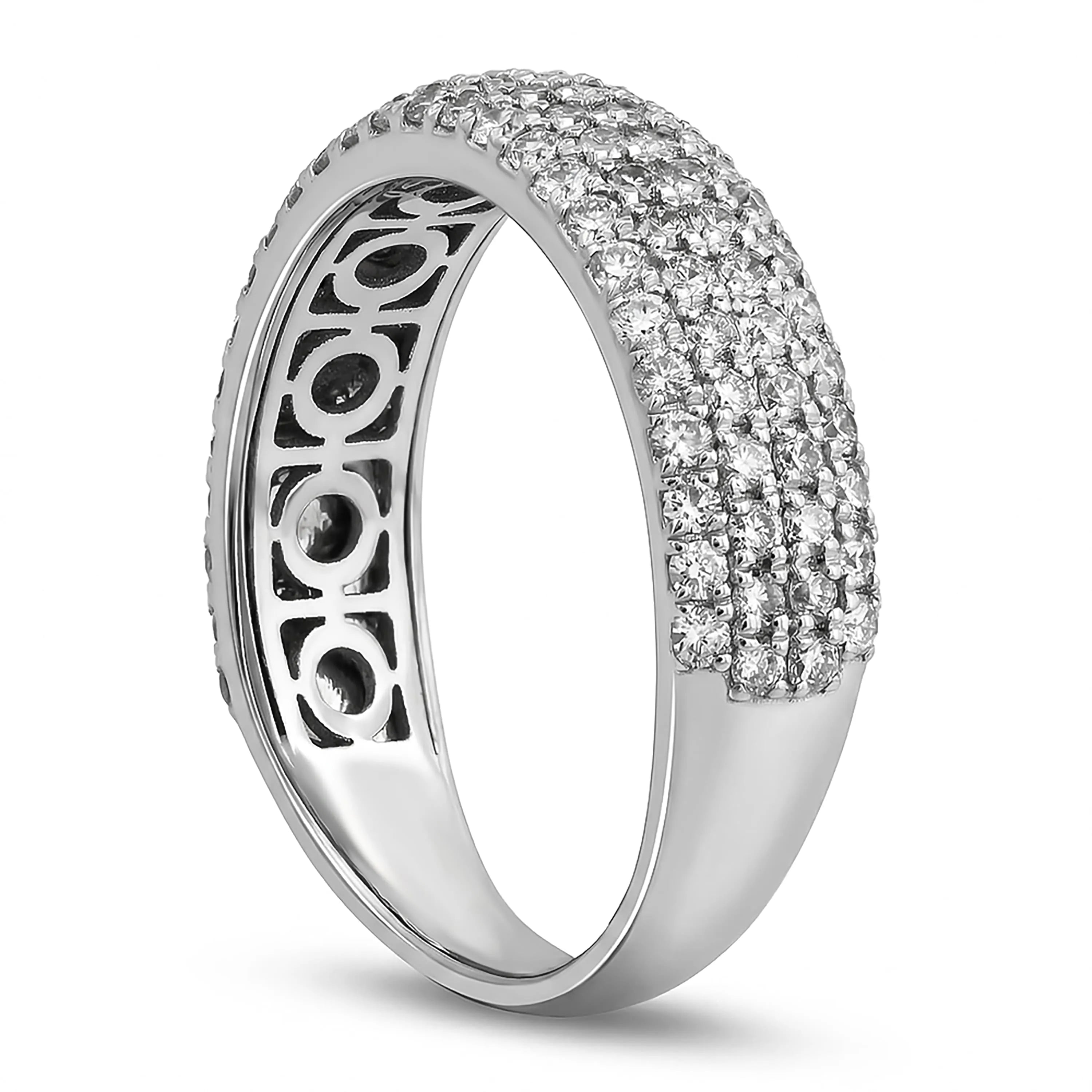 0,75 Karat F Renk Yarımtur Pırlanta Yüzük, F Renk SI - Venta Jewelry