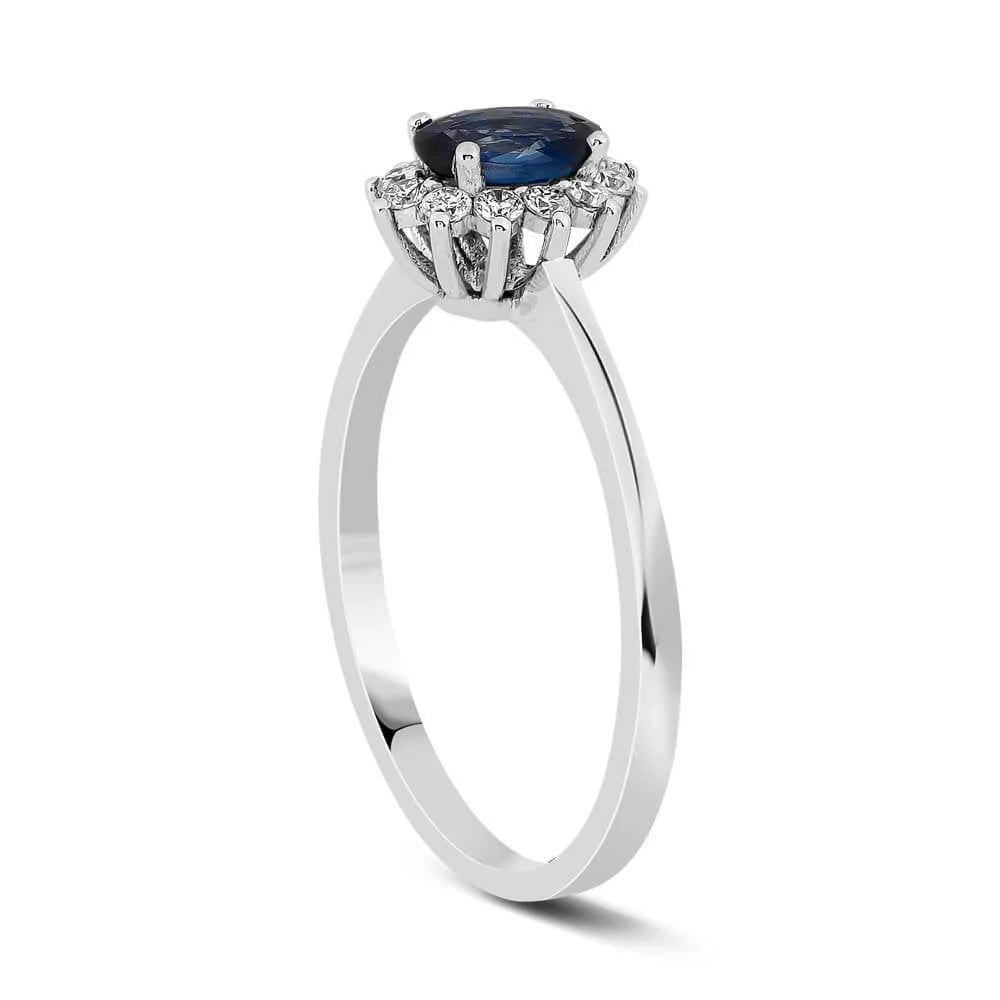 0,75 Karat Pırlantalı Safir Yüzük - Venta Jewelry