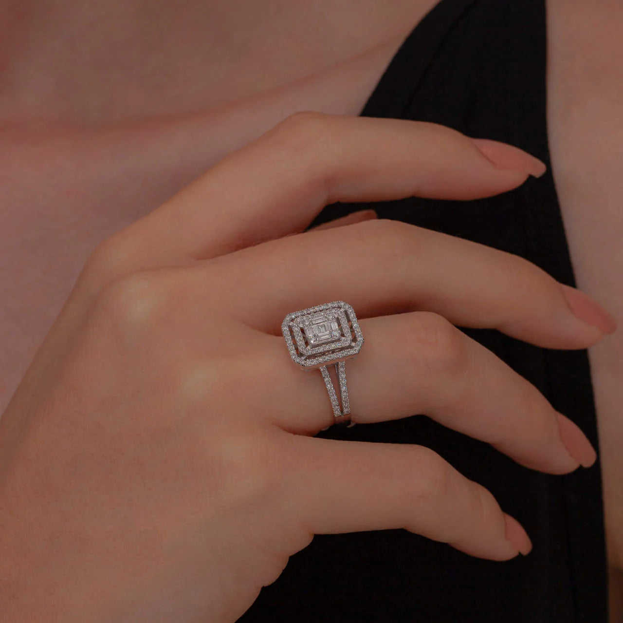 0,76 Karat Baget Pırlanta Yüzük - Venta Jewelry
