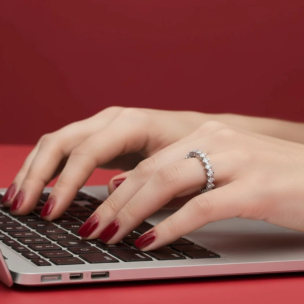 0,80 Karat Tamtur Pırlanta Yüzük "Tülin" - Venta Jewelry