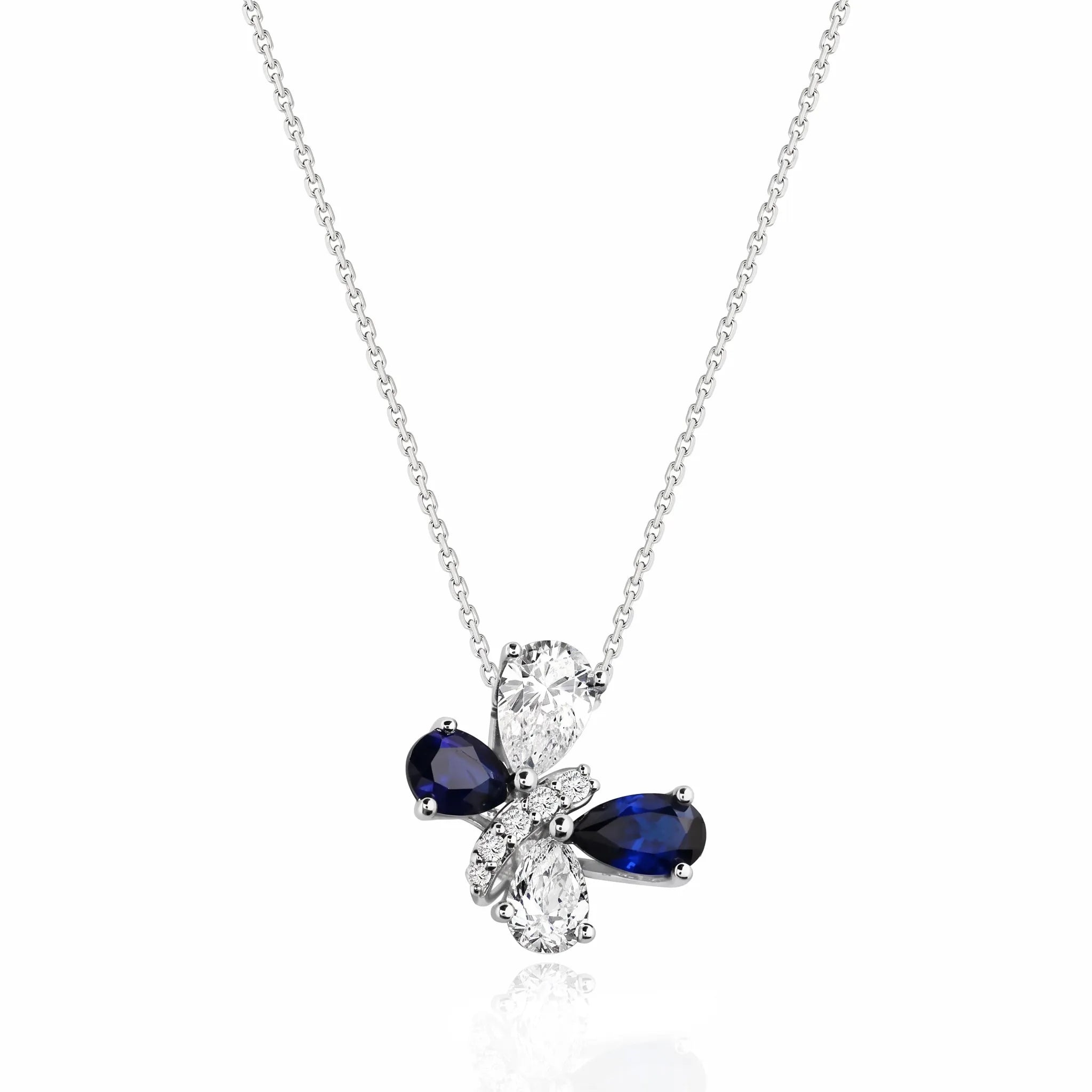 0,81 Karat Renkli Taşlı Pırlanta Kolye, F Renk SI - Venta Jewelry