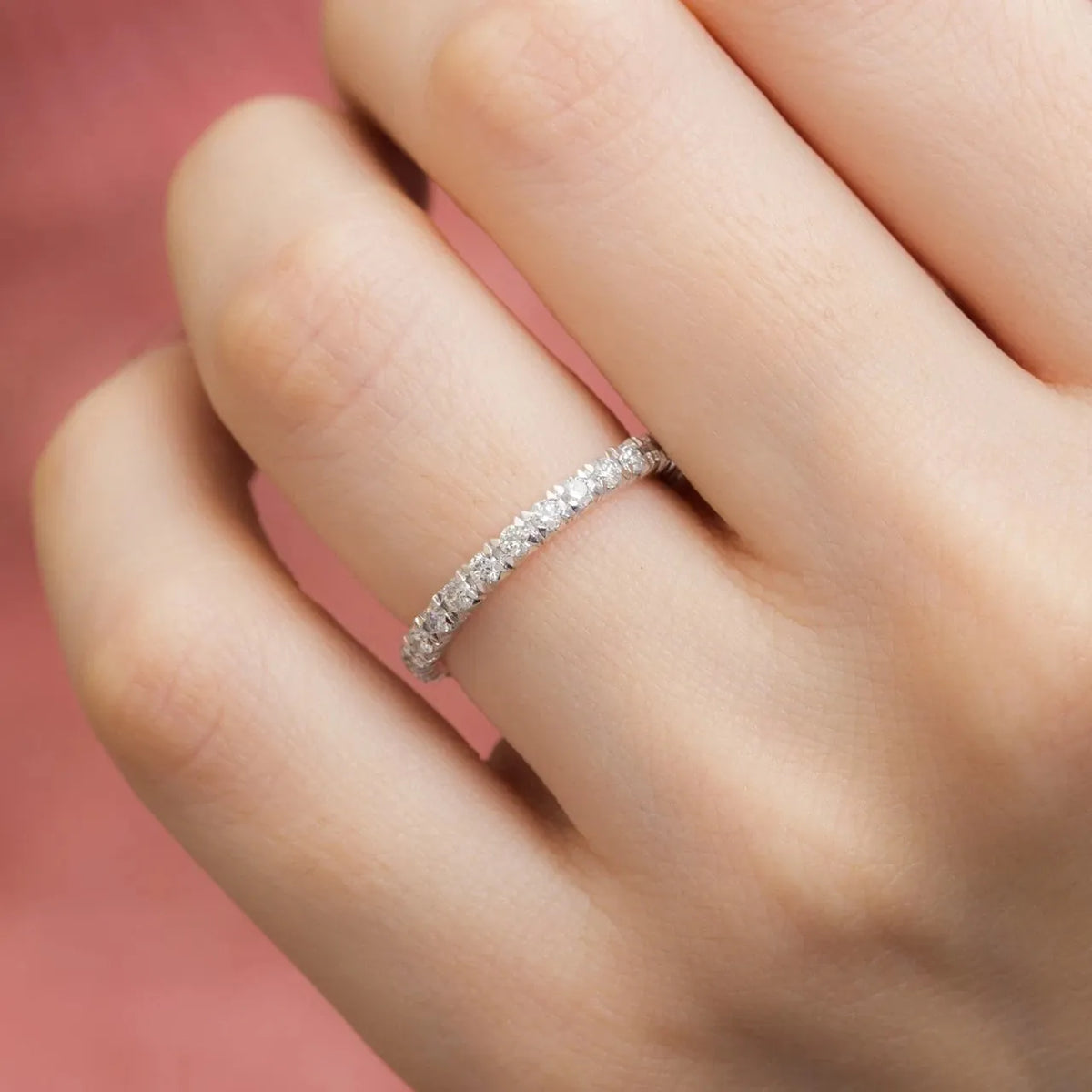 0,81 Karat Tamtur Pırlanta Yüzük "Nüra", F Renk SI - Venta Jewelry
