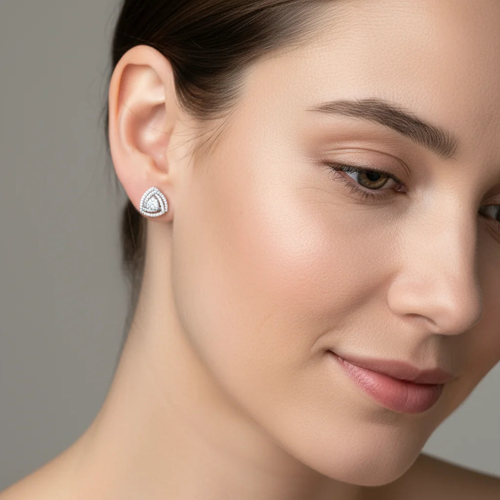 0,83 Karat Coronet Pırlanta Küpe - Venta Jewelry