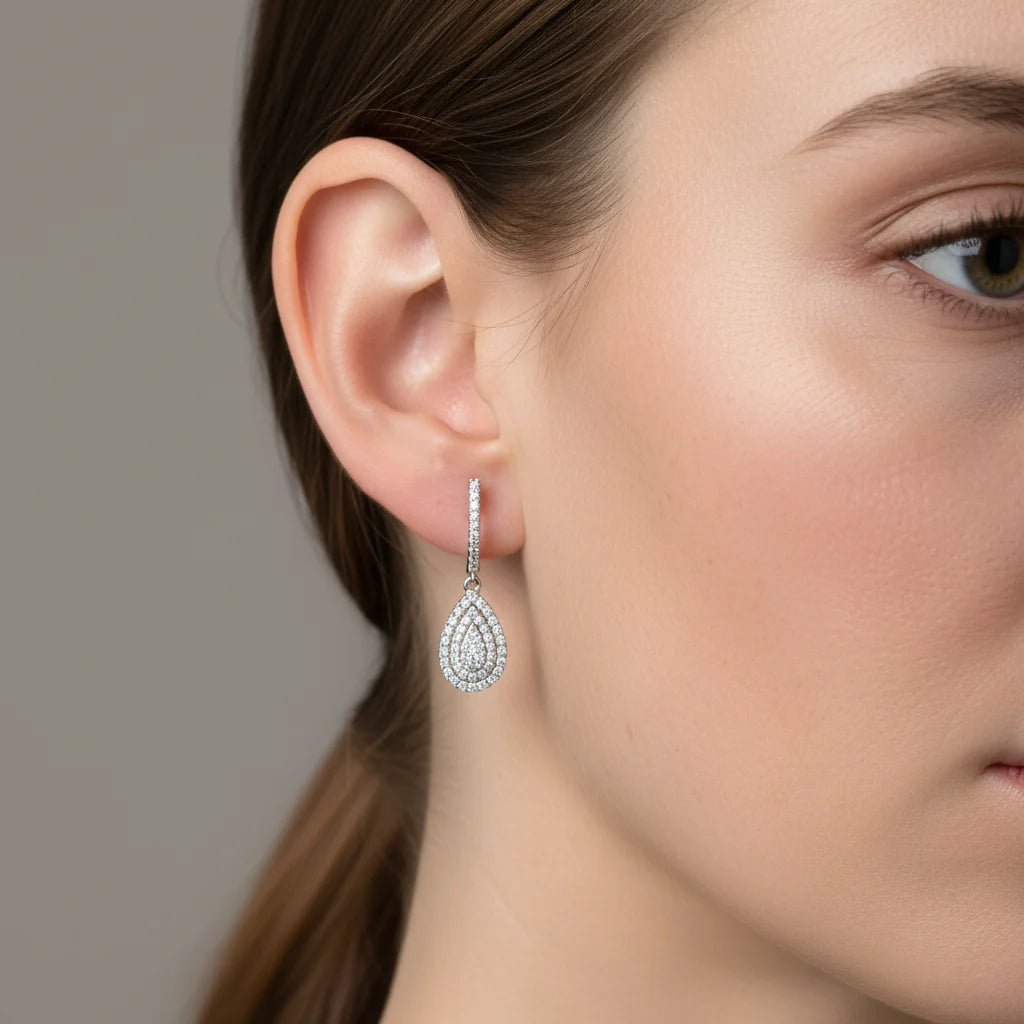 0,84 Karat Coronet Pırlanta Küpe - Venta Jewelry