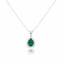 0,85 Karat Pırlantalı Zümrüt Kolye - Venta Jewelry