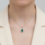 0,85 Karat Pırlantalı Zümrüt Kolye - Venta Jewelry