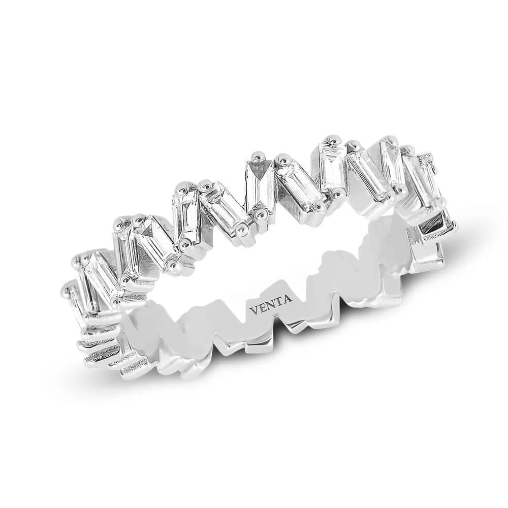 0,88 Karat Baget Pırlanta Yüzük "Mon Cherry" - Venta Jewelry